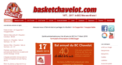 Desktop Screenshot of basketchavelot.com